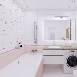 Плитка для ванной Concept GT Pink mix 3