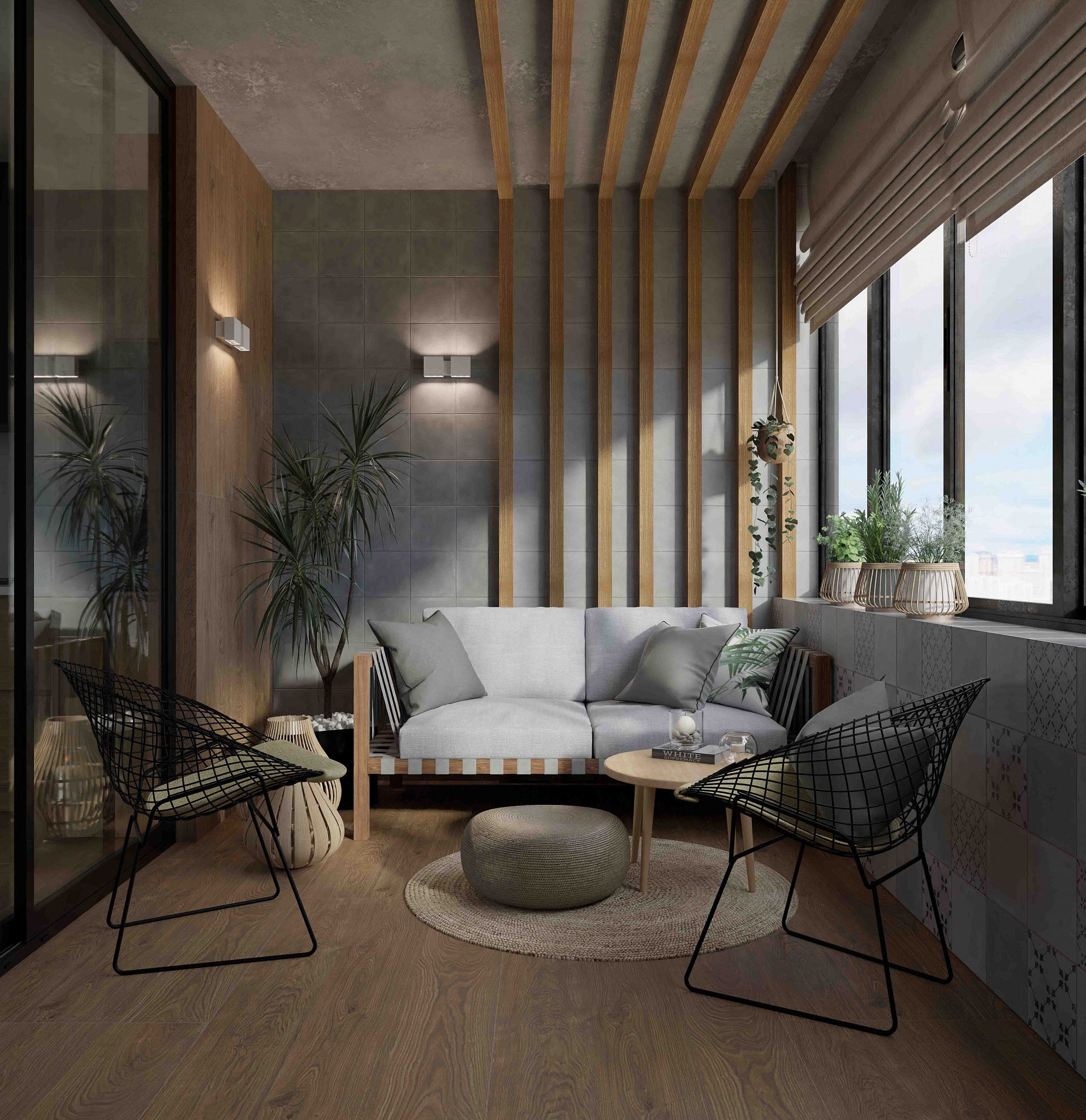 На стену Джаз Темно-серая матовая 20x20 - фото 5