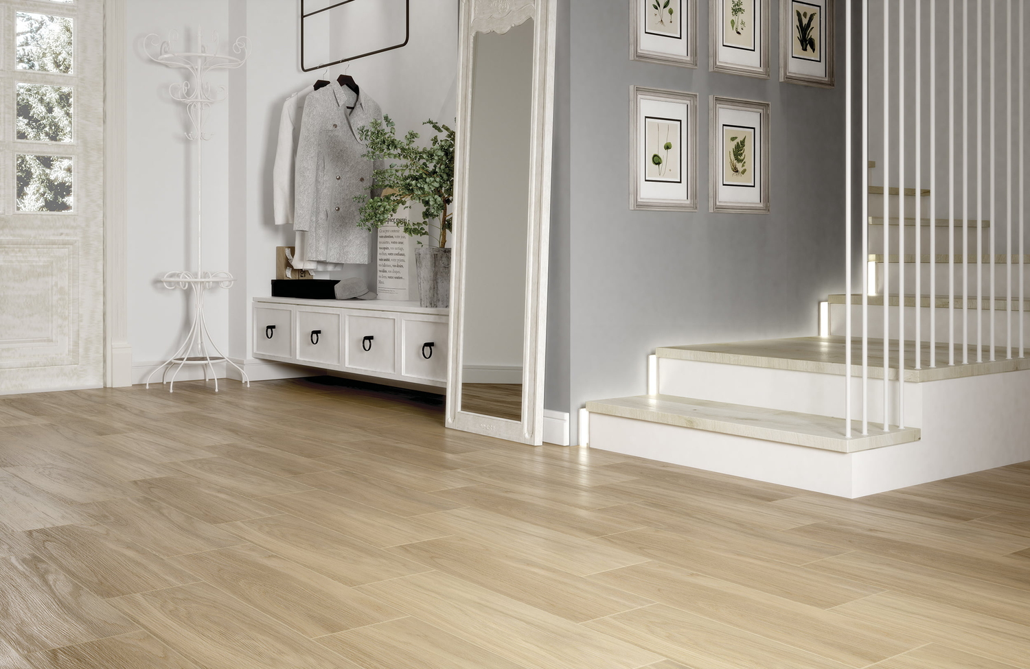 CV4M012 На пол Chesterwood Бежевый 18.5x59.8 - фото 9