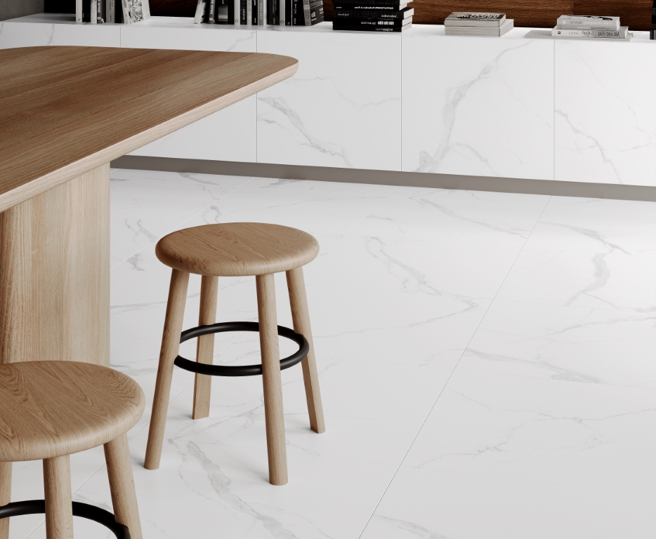 На пол Statuario White PRO Белый матовый R10GR 80х80 - фото 10