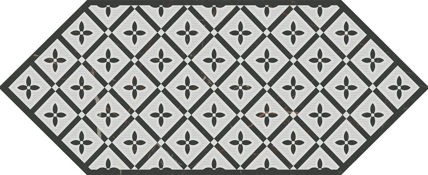 HGD/A484/35006 Декор Келуш 5 Черно-Белый