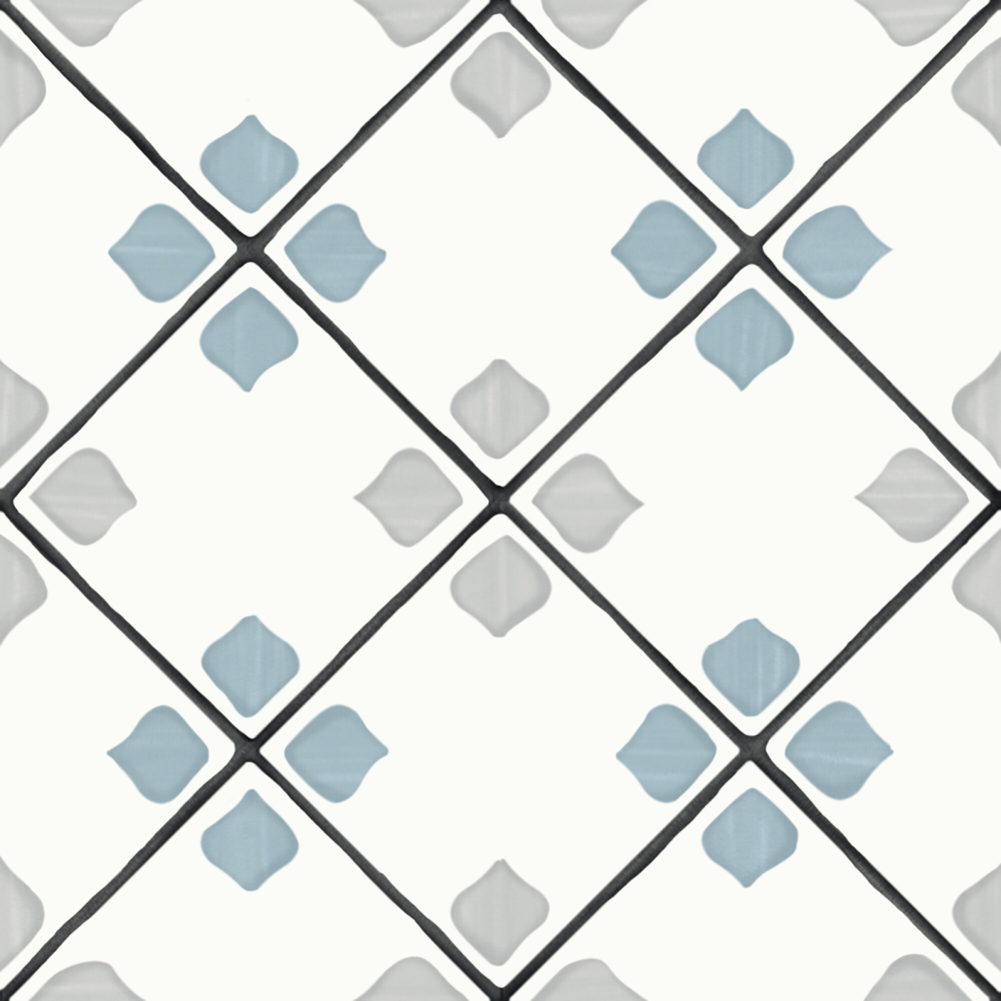 3356231083 На пол Tanger Silver Rhomb 12.3x12.3 - фото 4