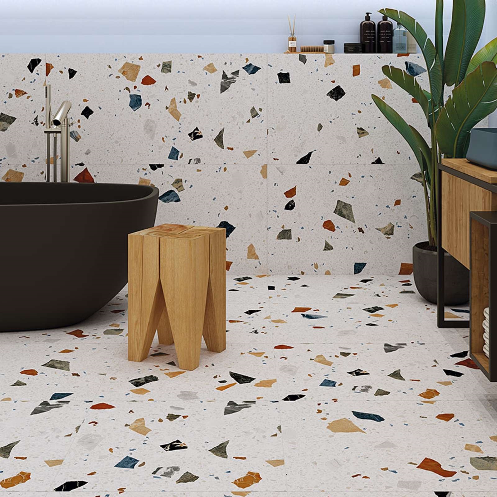 CH006060N На пол Chips White 60х60 - фото 2