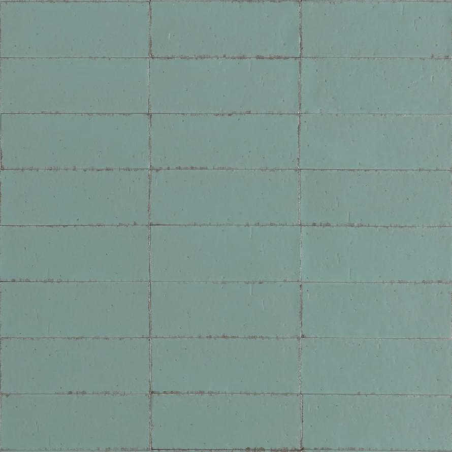 RAEY На пол Glace Turchese Glossy 7.5x20 - фото 2