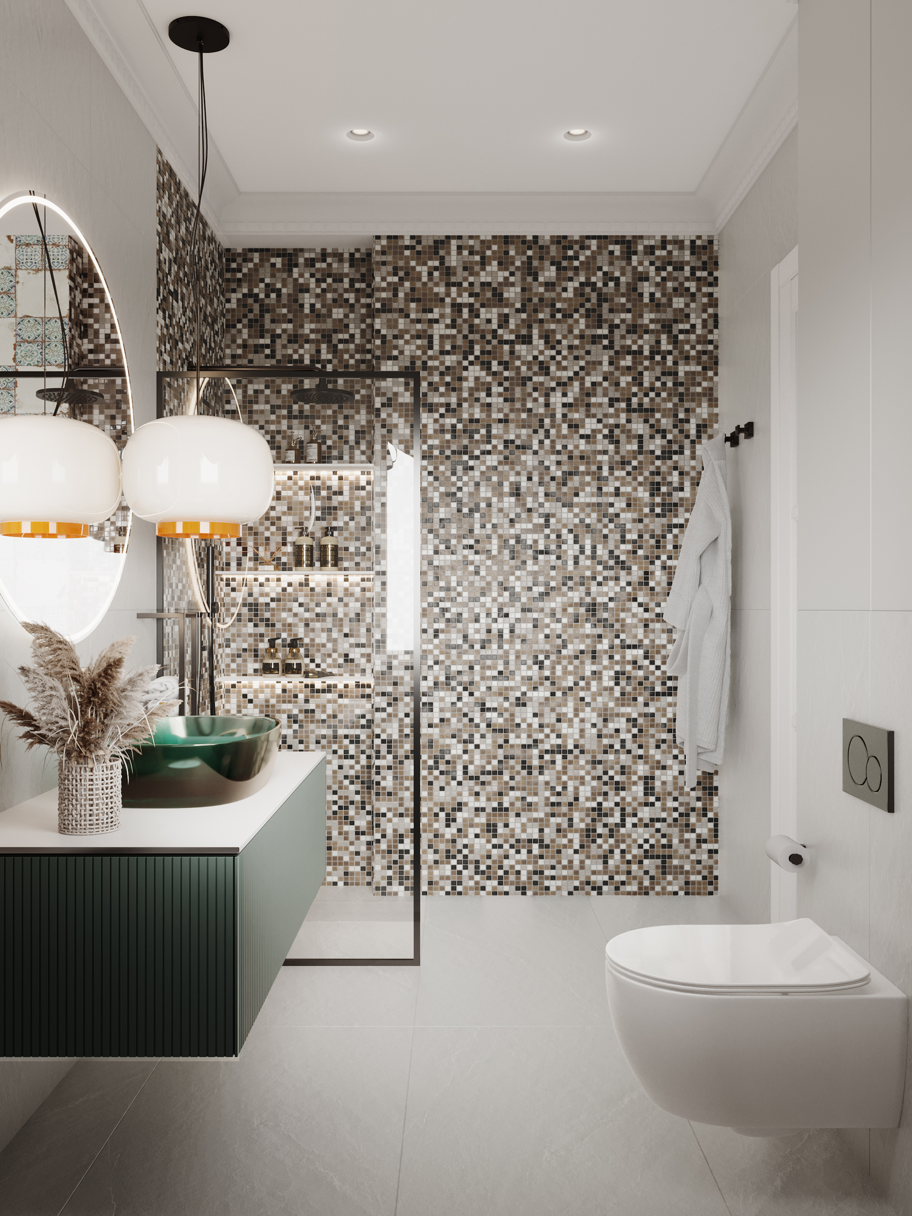 Arktika 4*20*20  327*327 На пол Стеклянная мозаика Arktika  - фото 8