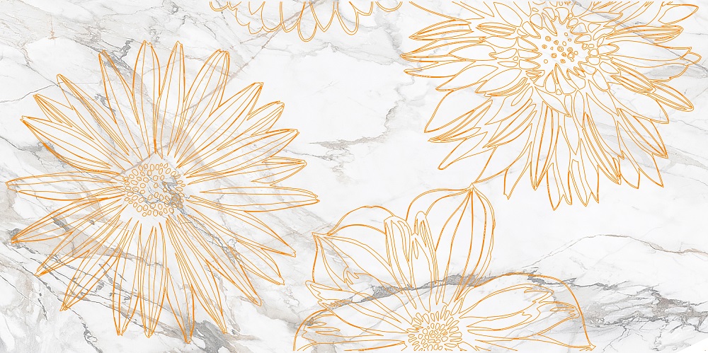 Декор Briere D Flower Белый 1 - фото 9