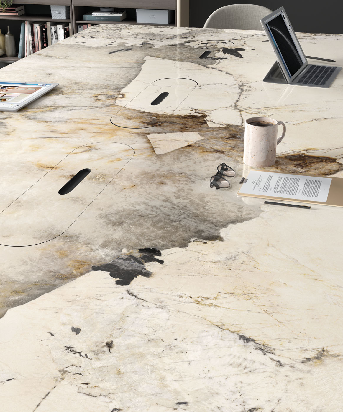 BEY7 На пол Onice OC05 Thunderstorm Polished 6mm 160x320 - фото 31