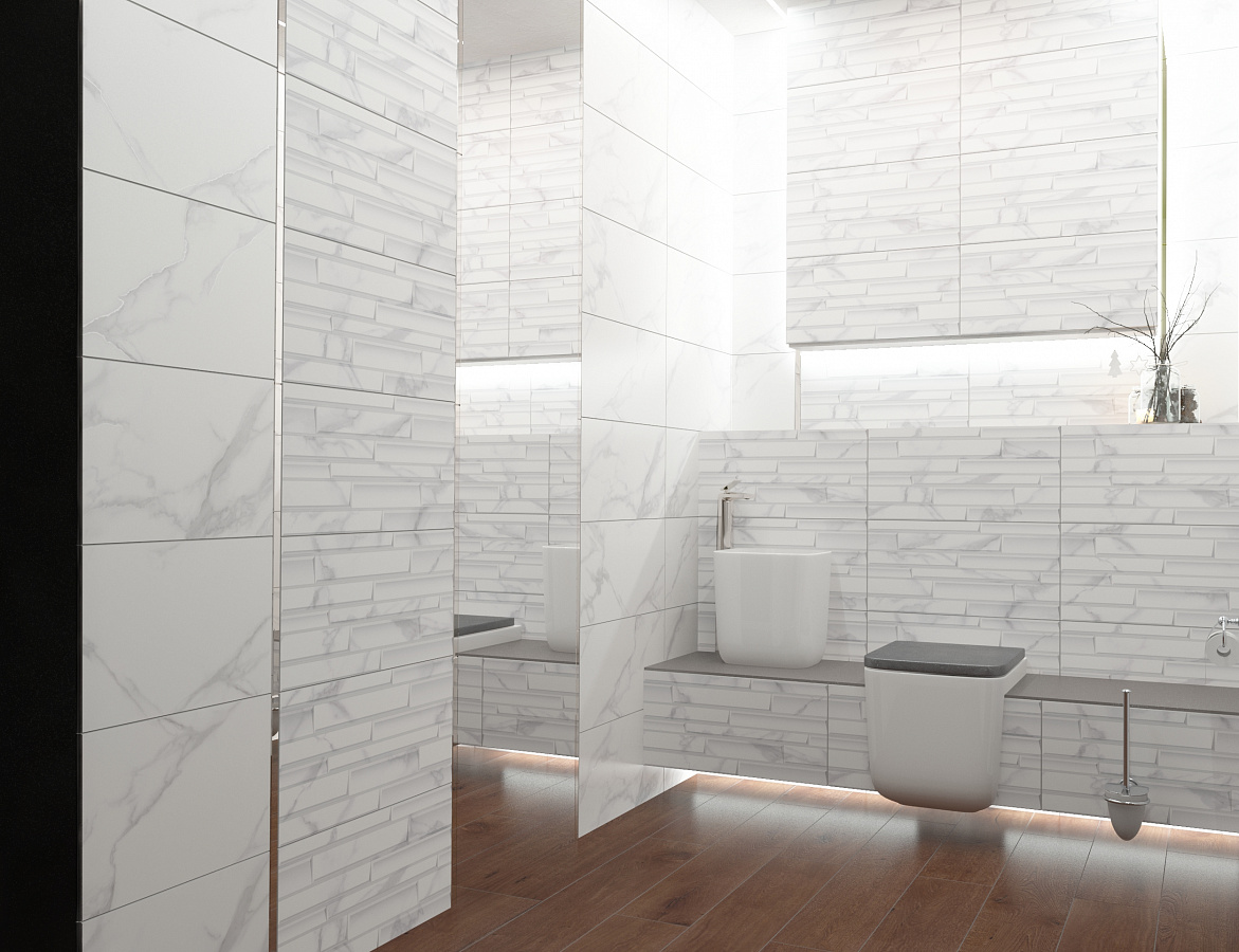 Декор Calacatta Bianco Dec 31.5x63 - фото 31