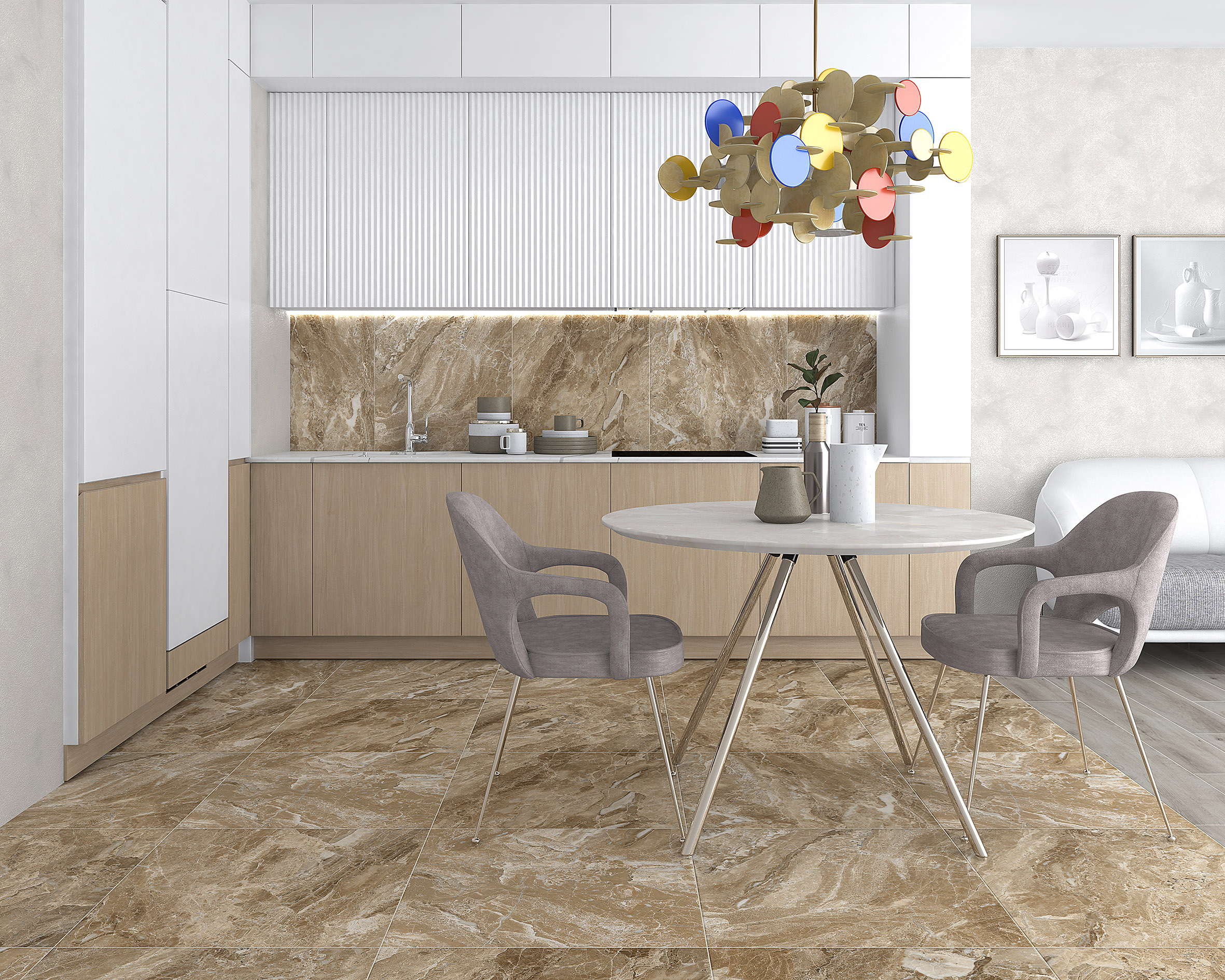 SG644820R На пол Irida Irida Керамогранит серый обрезной 60х60 - фото 3