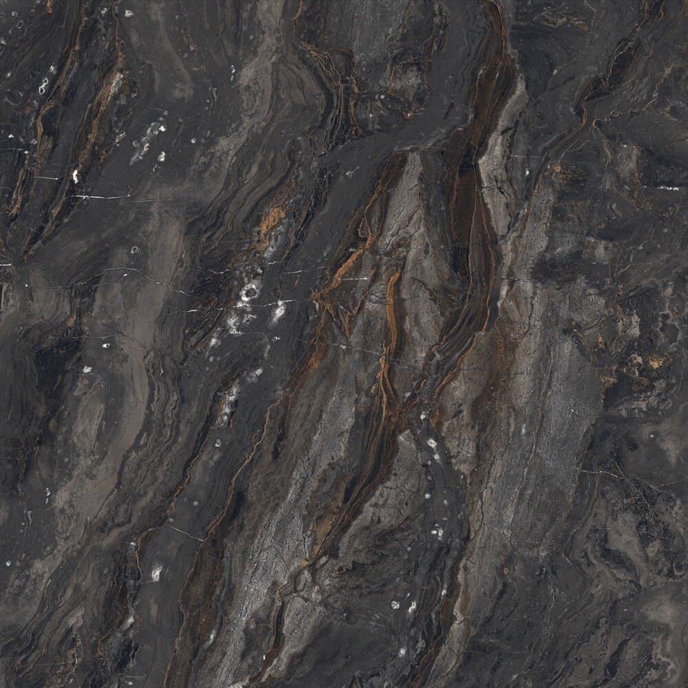 На пол Grand Slabs Cliff Anthrecite High Glossy 120х120 - фото 4