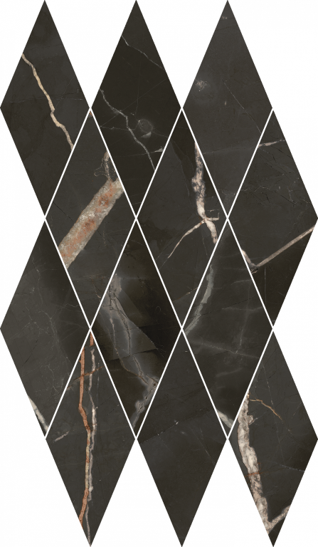 620110000208 На пол Stellaris Absolut Black Mosaico Diamond Lux 28x48