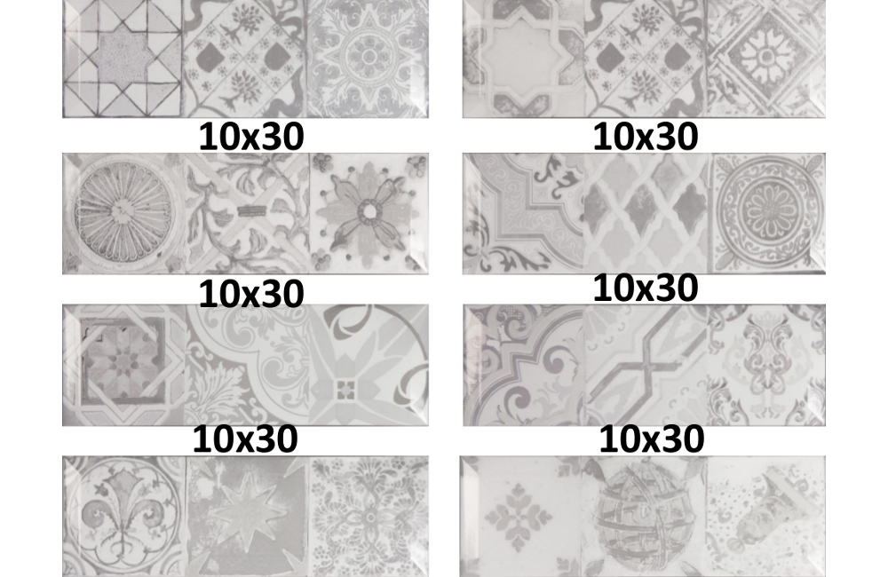 Декор Aceite Antique Gris mix 10x30