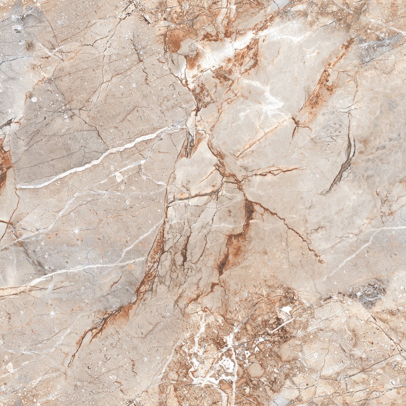 На пол Ascrain Breccia Glossy 60x60 - фото 6