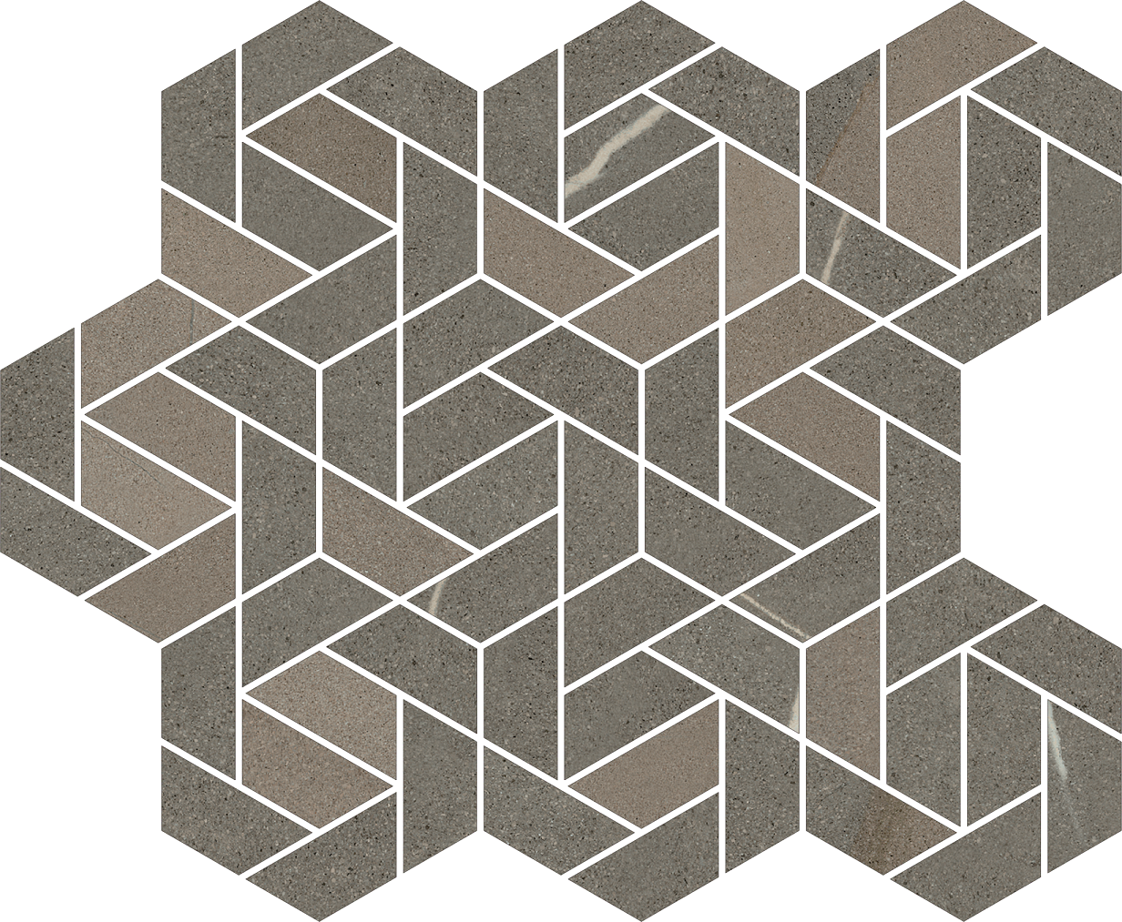 620110000157 Декор Metropolis Arcadia Brown Mosaico Icon Натуральная