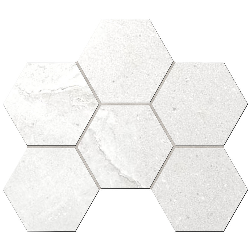 Mosaic/KA00_NS/25x28,5x10/Hexagon Декор Kailas KA00 Ivory Hexagon Неполированная