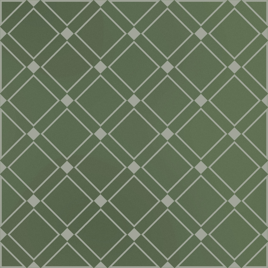 KMD3STA015GN Декор Бахия 1 зелёный глянцевый 9.8x9.8x0.7 - фото 3