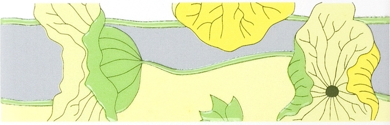 A41/7071 Бордюр Городские цветы Желтый