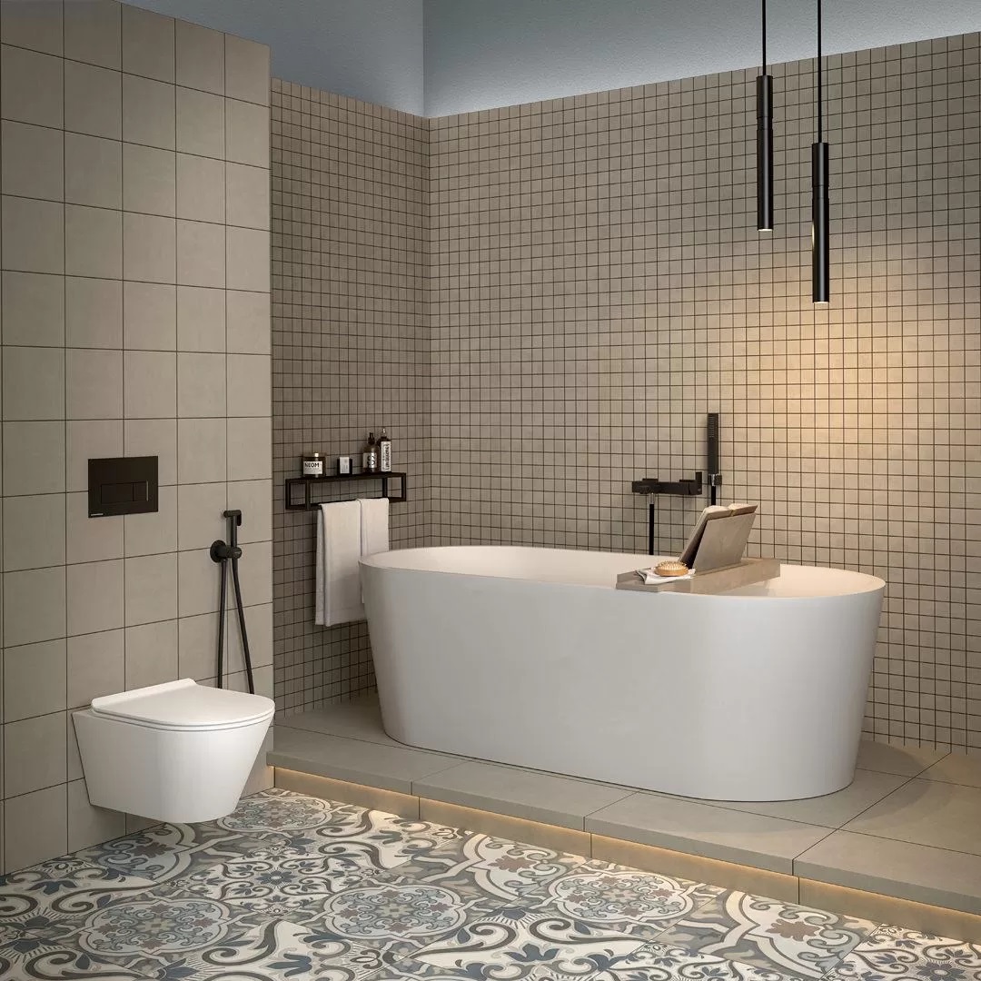 KM6060G0811R На пол Про Чементо Синий матовый обрезной 60х60x0.9 - фото 11