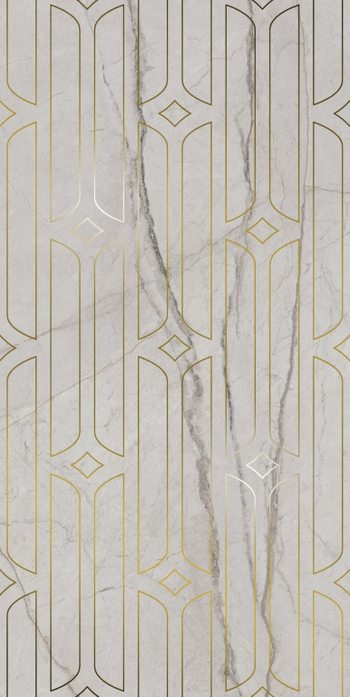 KMD3STA029BR Декор Ифран Серый светлый глянцевый обрезной 60x119.5x0.9