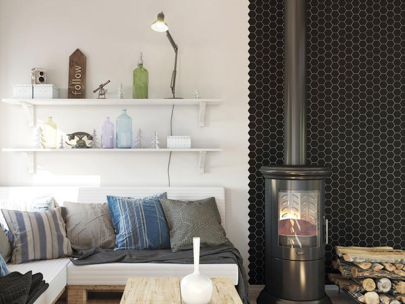 LWWB84555 На стену Homework Crackle Blue Mixed Glossy - фото 5