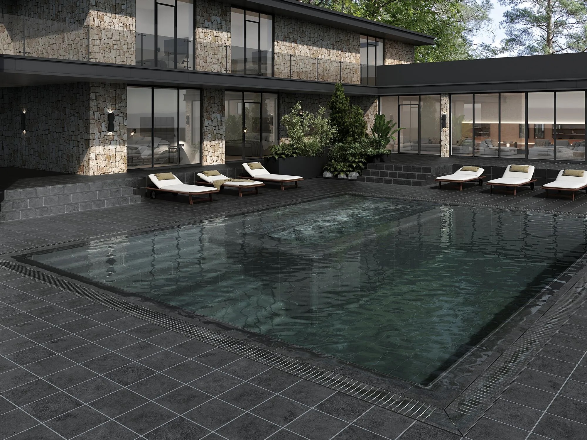 Ступень Essenza Фронтальная С-3 ML Rust 33x33 - фото 8