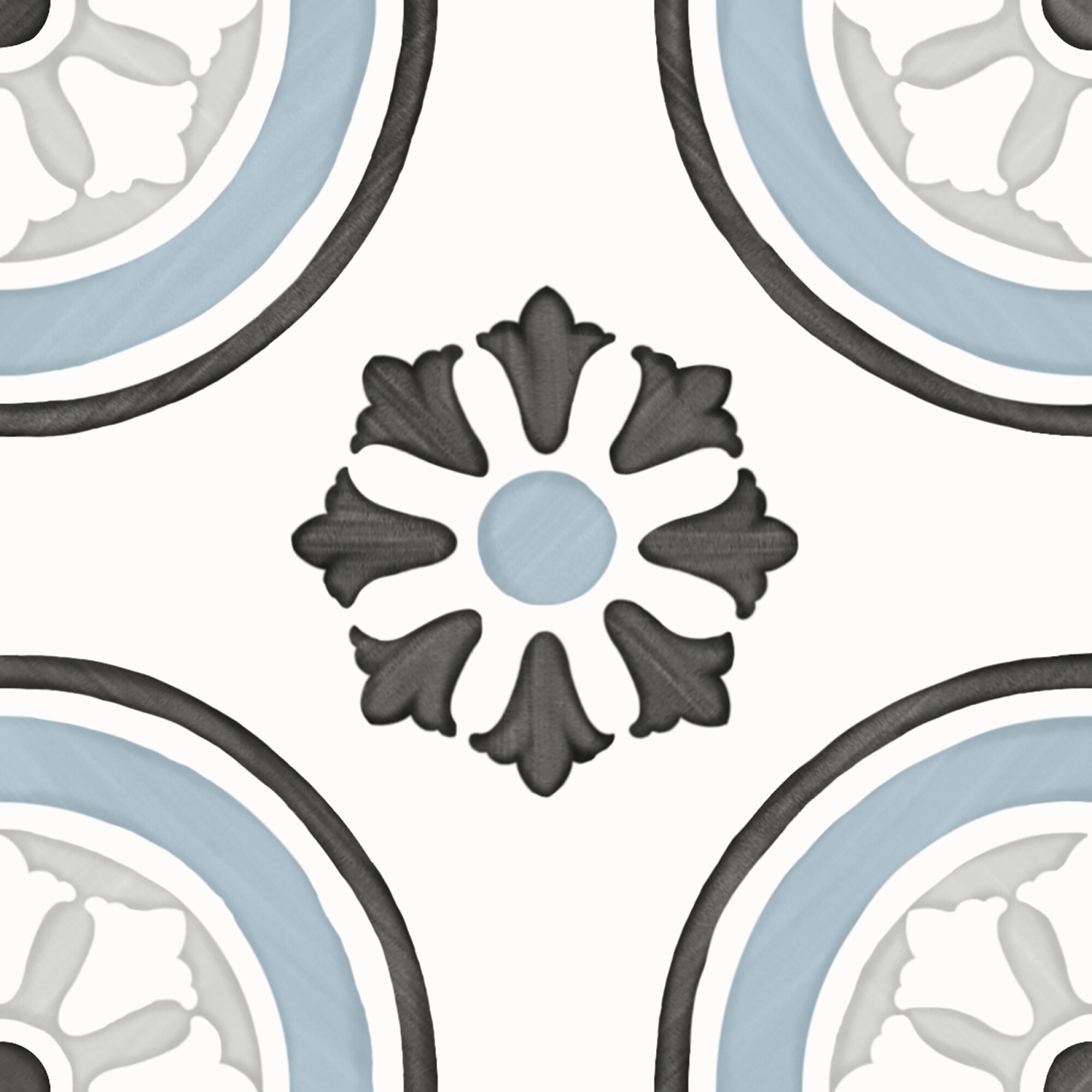 3356231085 На пол Tanger Blue Dhalia 12.3x12.3 - фото 4