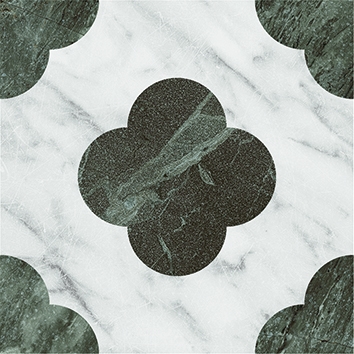 4101196 На пол Dandy Pin White Green 18.6x18.6