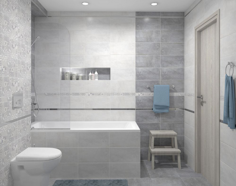 08-00-06-453 На стену Bastion Серый Серая Мозаика - фото 21