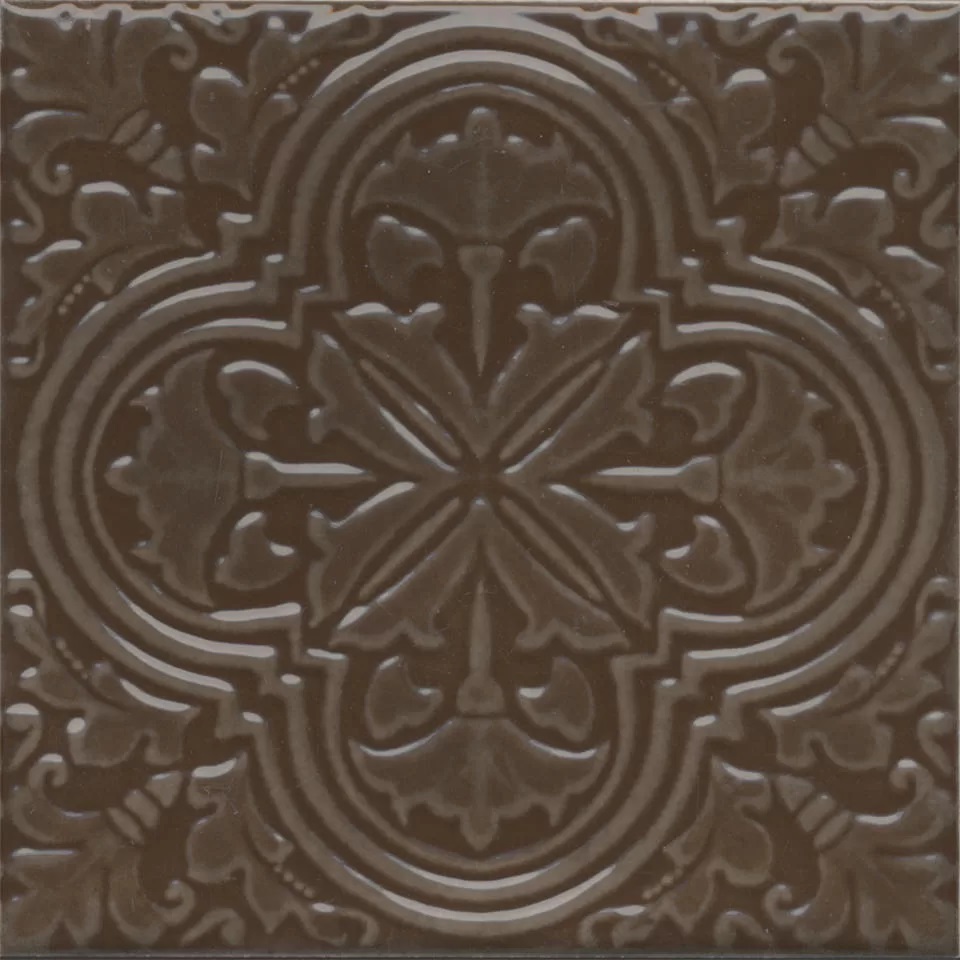 KMD3STA005BN Декор Фес Коричневый глянцевый 15x15x0.77