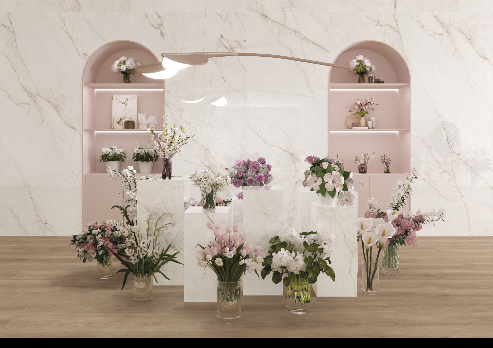 39500 На стену Museum Dahlia White SP/33.3X100/R 33.3x100 - фото 31