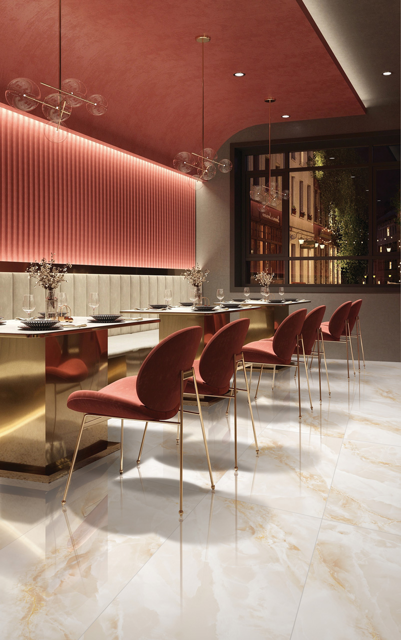 На пол Onice Beige Polished 60x120 - фото 2