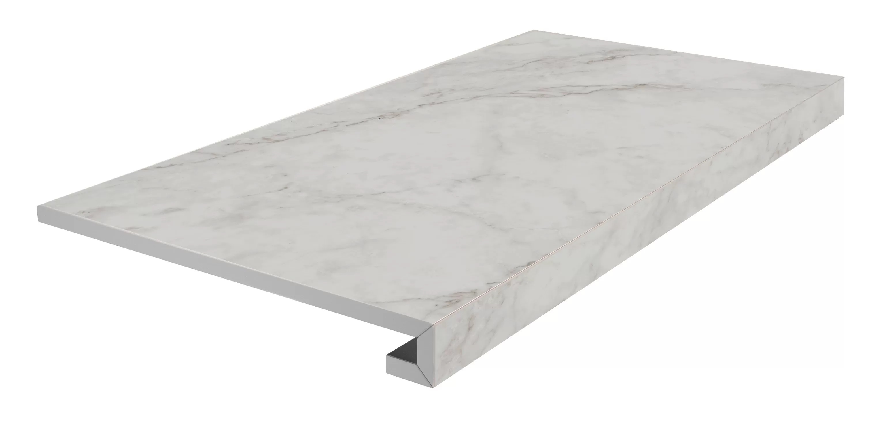 KM6060G0321RGCF Ступень Тубкаль Фронтальная клееная белый матовый обрезной 33x60x0.9