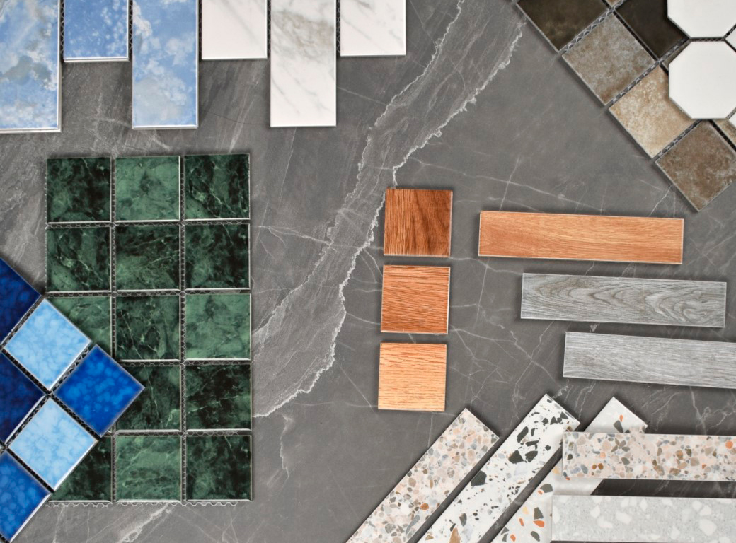 Porcelain mosaic Heteromorphic