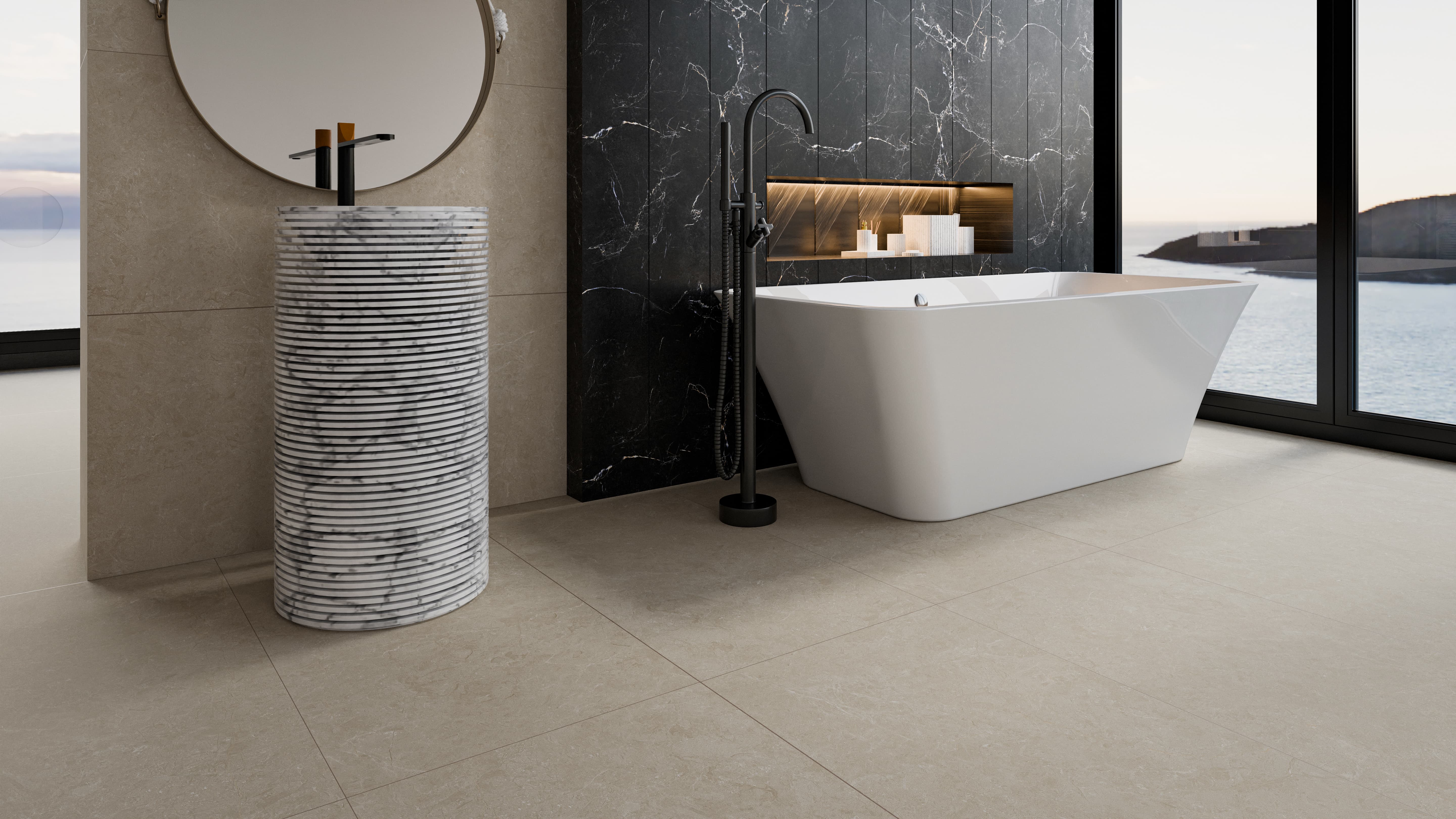 PT12F7054 На пол Neapol Beige Matt 1200х600х9 - фото 6