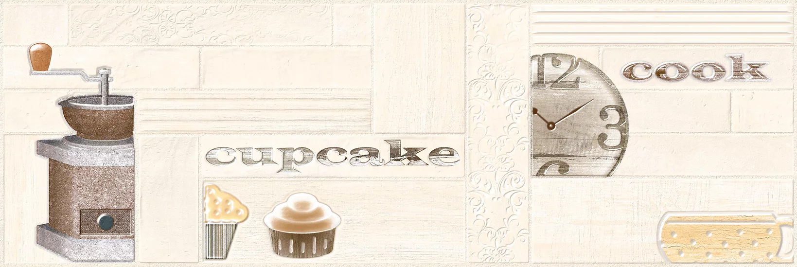 На стену Brick Cook XL Beige - фото 3