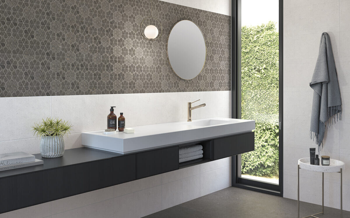 На пол Cement Stone Dark Grey RC 60x120 - фото 20