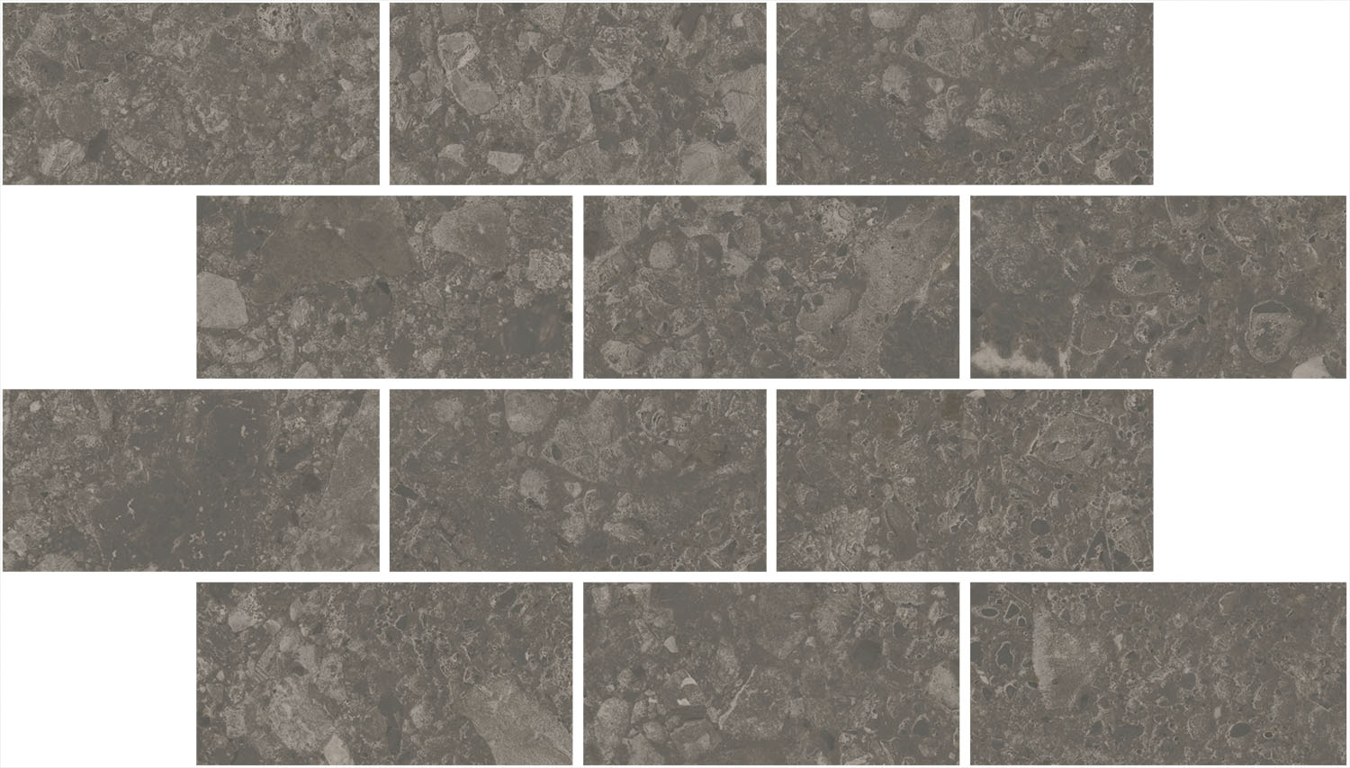 DD606320/MM Декор Чеппо ди Гре Мозаичный коричневый матовый обрезной 34.6x20x0.9 - фото 4