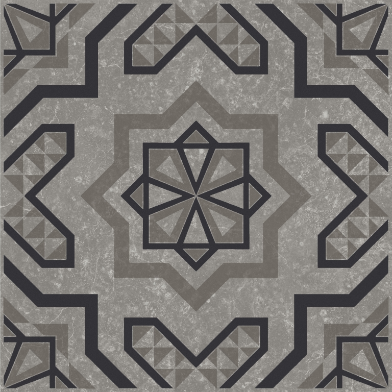 KMD3STA048GN Декор Касабланка Серый матовый 20x20x0.8 - фото 3