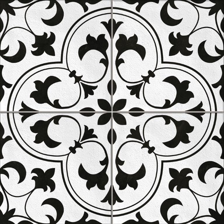 SE4R053-69 На пол Sevilla Белый пэчворк 42x42