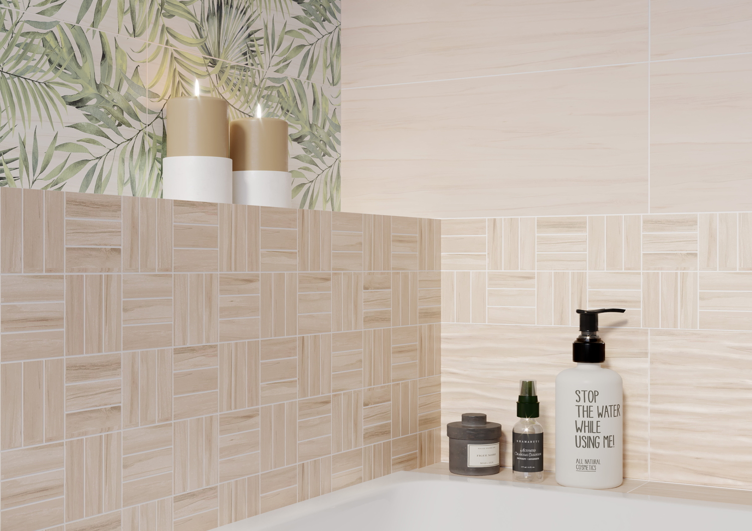 BNG012D На стену Botanica Бежевая Рельеф - фото 10