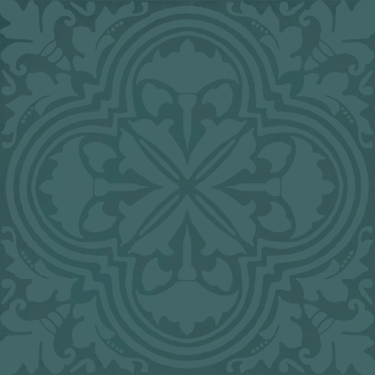 KMD3STA004BN Декор Фес Бирюзовый тёмный глянцевый 15x15x0.77 - фото 3