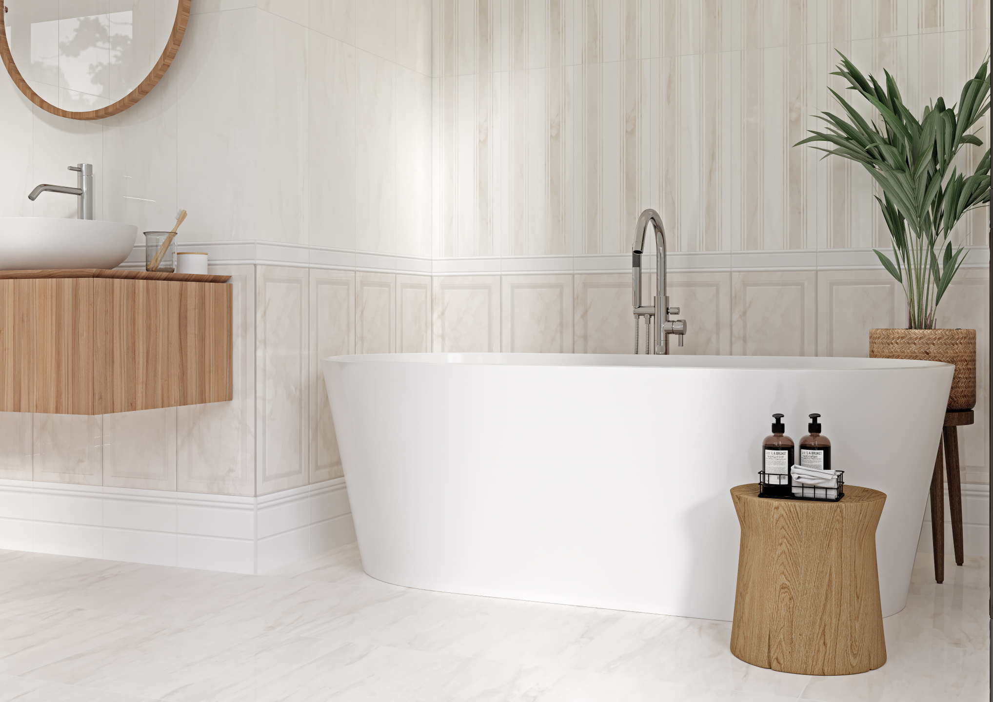 010100001207 На стену Lira Beige wall 02 - фото 11