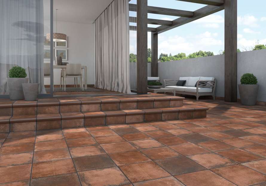 902905 Ступень Antic Peldano Marron фронтальная - фото 2