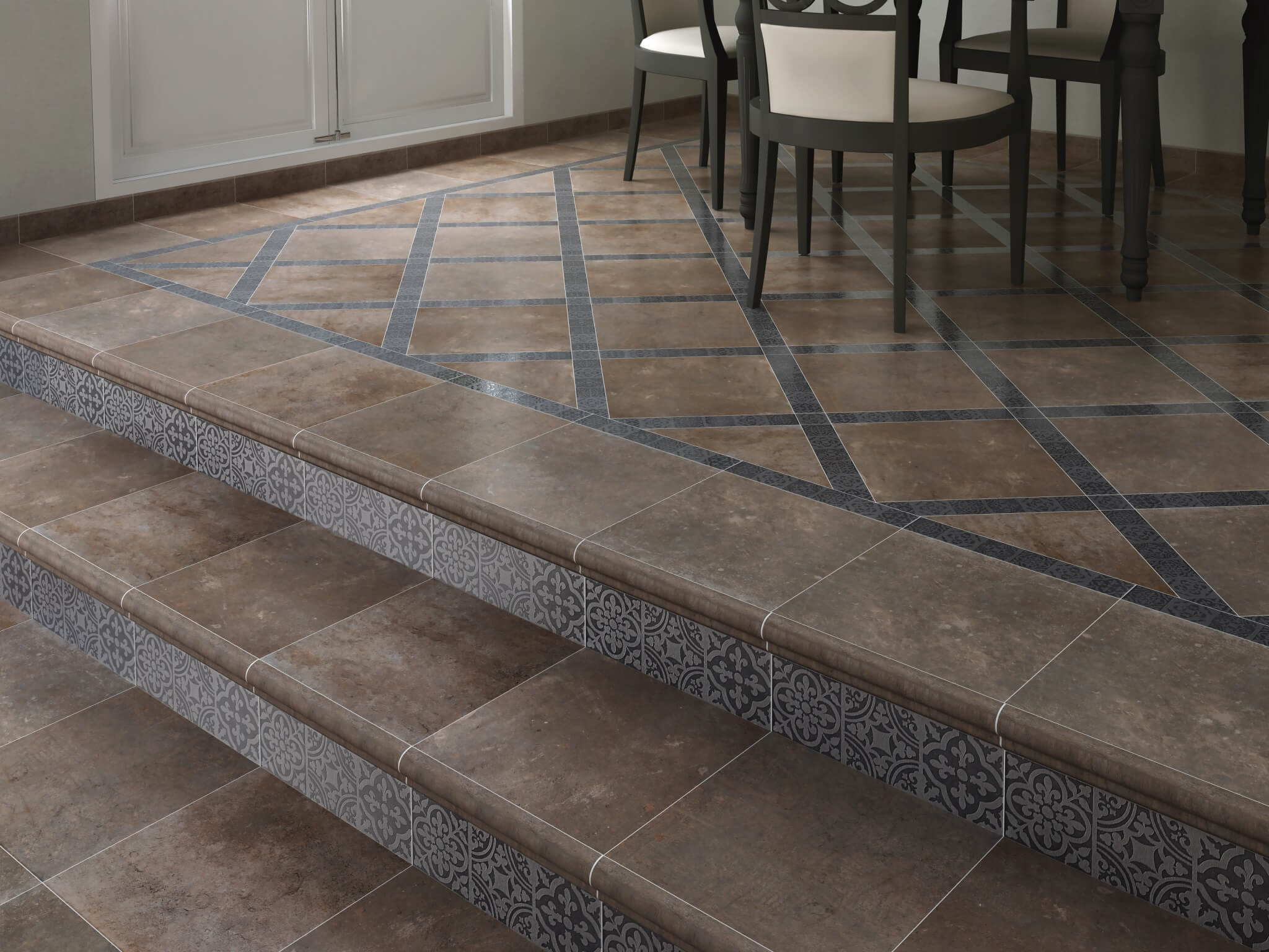 AD/A439/SG9312 Подступенник Пьерфон Pod. Серый 30х9.6 - фото 2