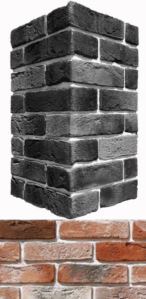 301-55 На стену Лондон брик Design угол 22x6.5