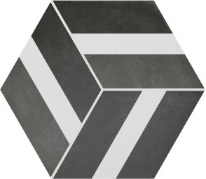 На пол Six Cementine Bari Black 23x27 - фото 2