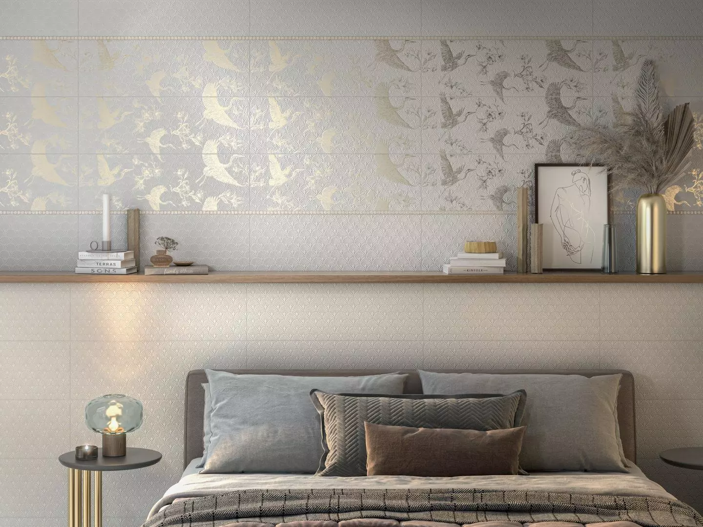 12154R На стену Гарса Структура Белая Матовая Обрезная - фото 2