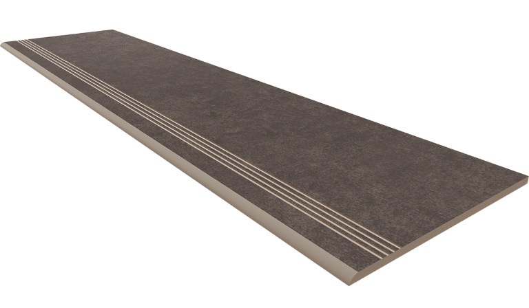 Steptrade/CA05_NS/30x120x10 Ступень Cave CA05 Anthracite неполированный с насечками 30x120