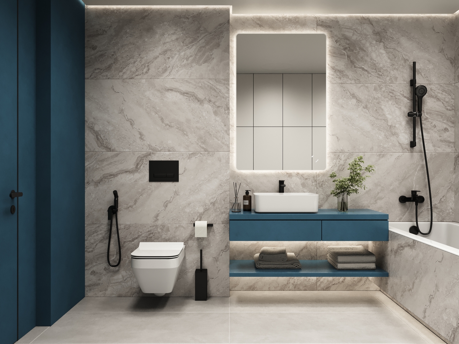 A17425 На пол Valmonte Светло-серый ректификат 60x120 - фото 8