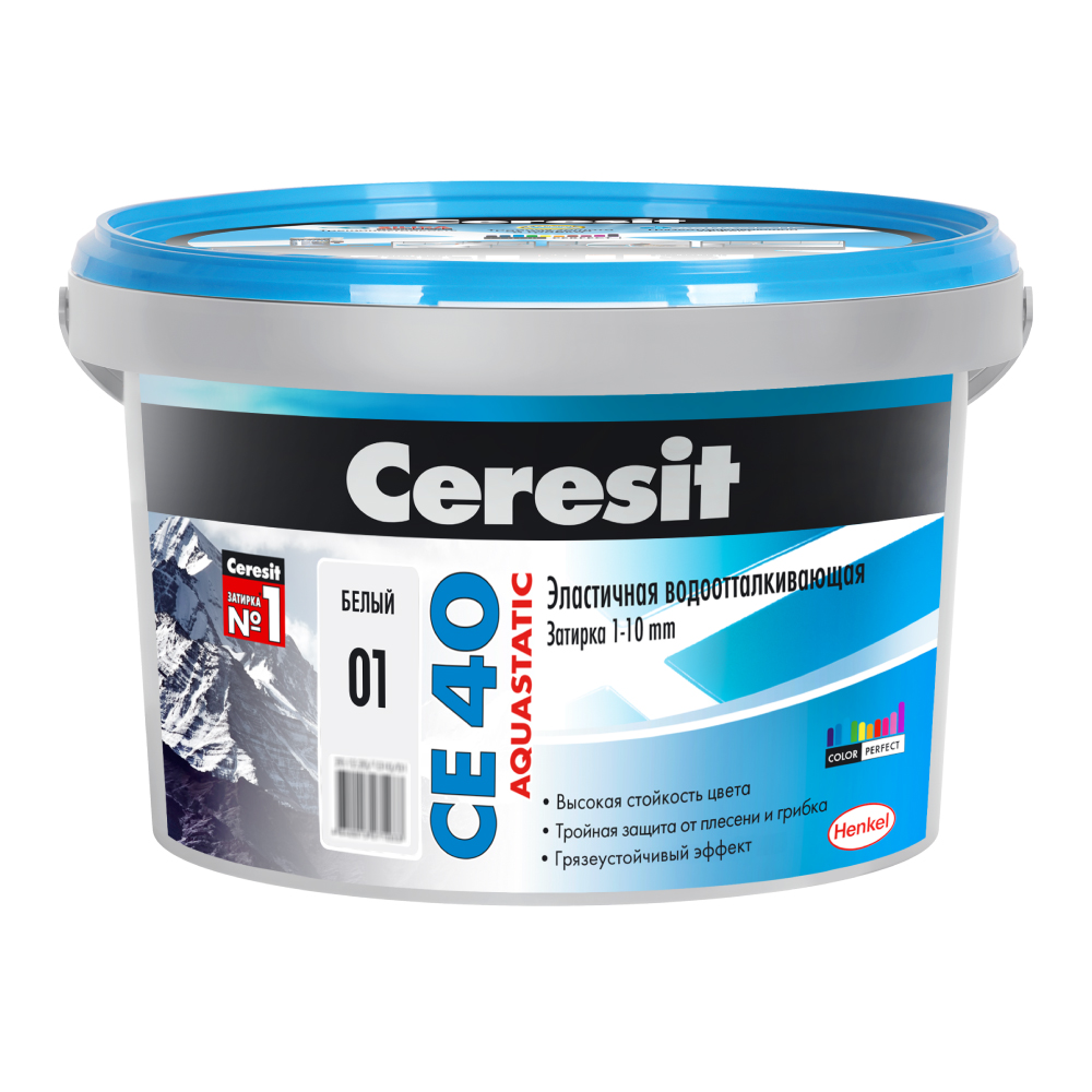 1046234  CE 40 1046234 Затирка CE 40/2 эл вод против (белая) 2 кг
